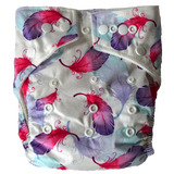Stay Dry Bamboo Cloth Nappy - Feathers