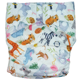 Hippybottomus Stay Dry Bamboo Nappy - Summer Friends