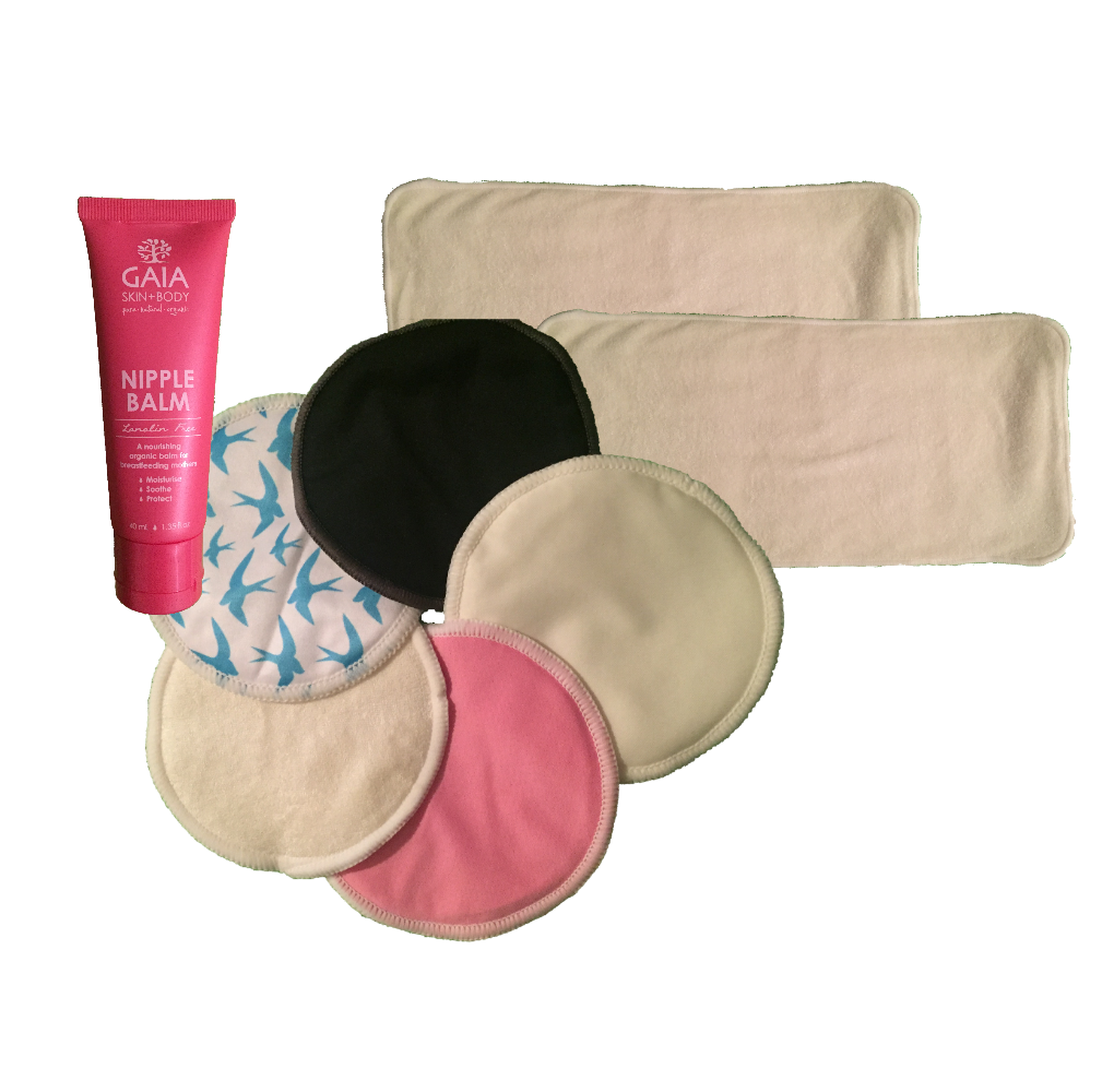 Hippybottomus Breast Care Pack including bamboo Breast Pads