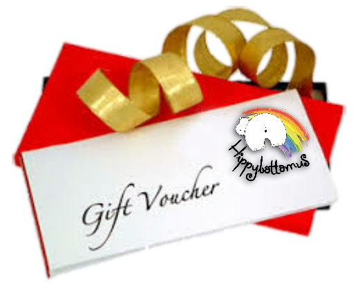 Hippybottomus Gift Vouchers - perfect gift for a newborn, baby shower, mothers day etc