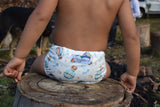 Stay Dry Bamboo Cloth Nappy - Hot Air Balloons