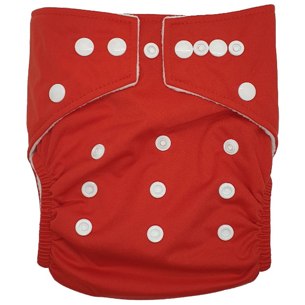 Stay Dry Bamboo Cloth Nappy - Red