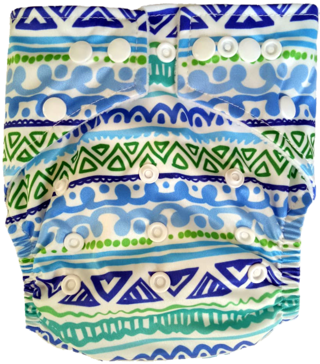 Tribal Hippybottomus Stay Dry Bamboo Cloth Reusable Nappy