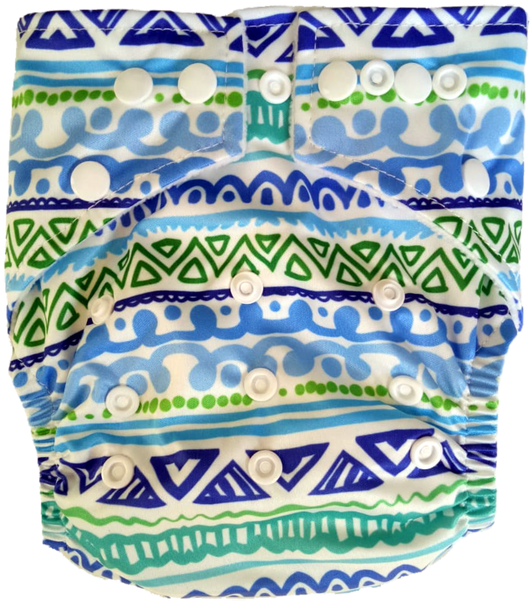 Tribal Hippybottomus Stay Dry Bamboo Cloth Reusable Nappy