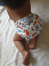 Stay Dry Bamboo Cloth Nappy - Summer Friends