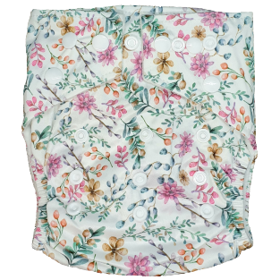 Hippybottomus Stay Dry Bamboo Nappy - Blossom