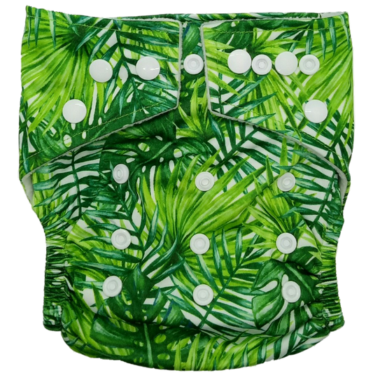 Stay Dry Bamboo Cloth Nappy - Leaves