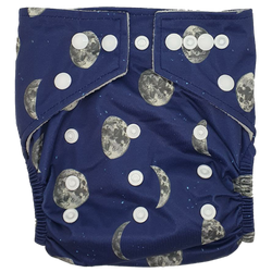 Hippybottomus Stay Dry Bamboo Moon Modern Cloth Nappy