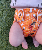 Stay Dry Bamboo Cloth Nappy - Bee