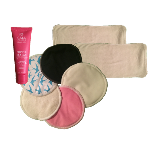 Hippybottomus Breast Care Pack including bamboo Breast Pads