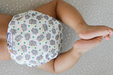 Stay Dry Bamboo Cloth Nappy - Hippos