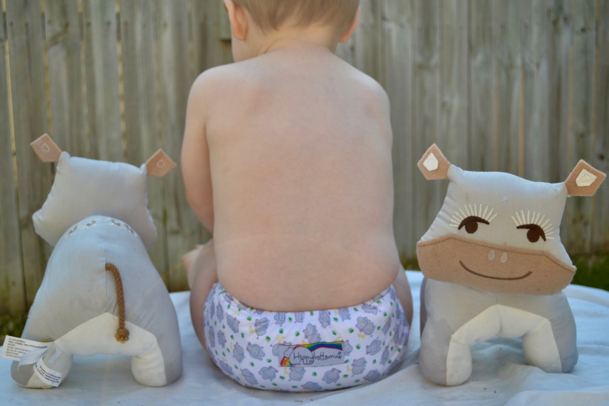 Cloth Diapers Australia - Hippo print