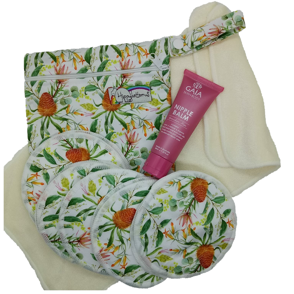 Native Australian Flowers Bamboo Breast Care Pack