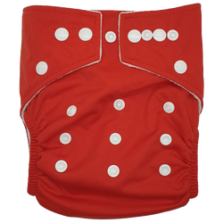 Hippybottomus Stay Dry Bamboo Cloth Nappy Australia - Red